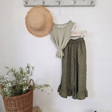monatelier/1. flora fril ] pants S-2XL