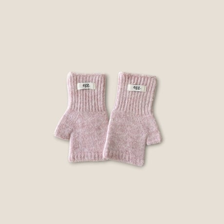 dudie/132. egg half gloves knit FREE