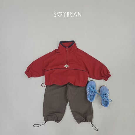 soybean/34. plan ) wind half zipup XS-XL