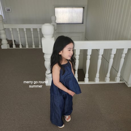 merrygoround/39. denim sleeveless XS-2XL