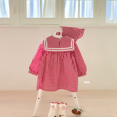 ueo/77. very check one-piece S-XL