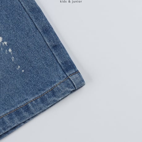 owen/27. painting bermuda denim pants S-XL