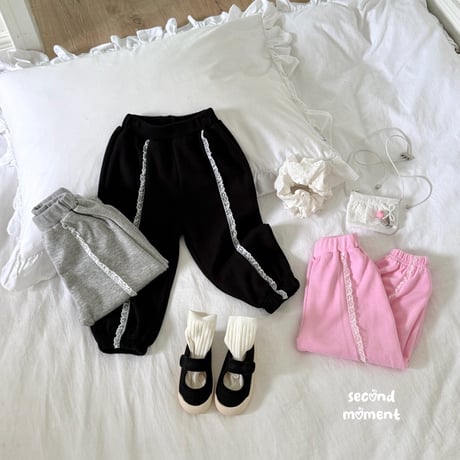 secondmoment/6. lace section jogger pants JS-JL