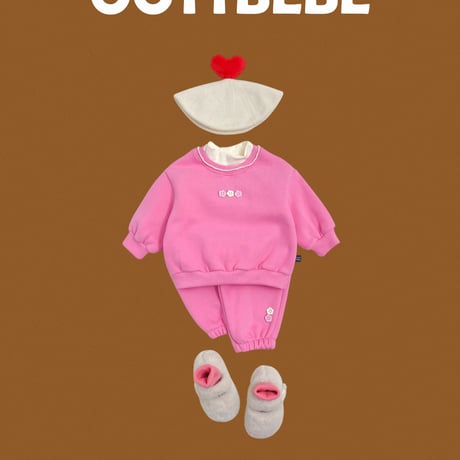 oottbebe/40. peuty button updown set XS(0-1Y)-XL(4-5Y)