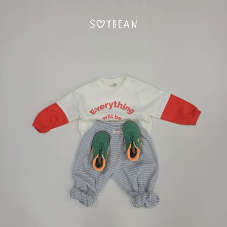 soybean/36. plan ) stripe bullon jogger XS-XL