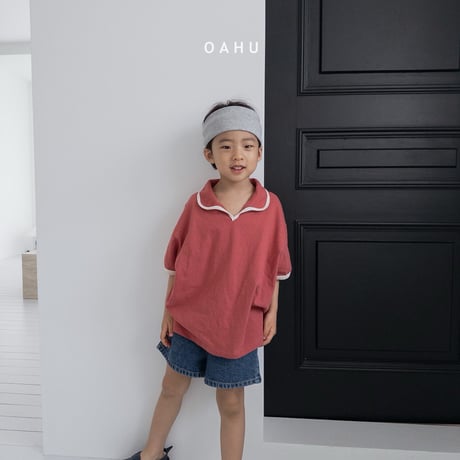 oahu/13. brick collar T-shirt S-XL