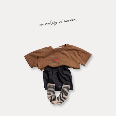 normalplay/23. egg half t T-shirt 12M-XL