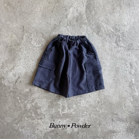 bunnypowder/215. denim cargo bermuda pants 2XL-4XL