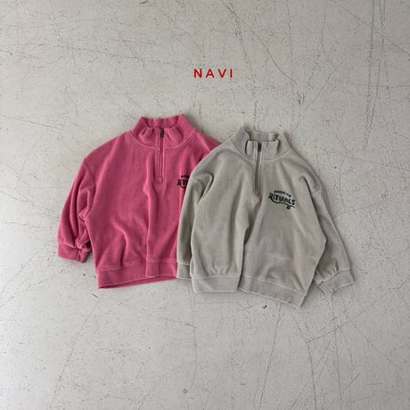 navi/57. morning half zipup T-shirt 2XL-JL