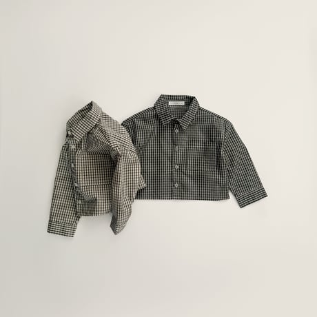 fromi/68. crop check shirt JS-JL