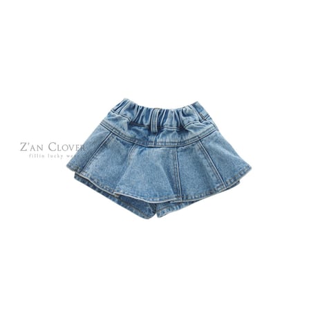 zanclover/31. flare shorts denim 3-11