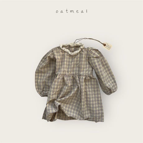 oatmeal/5. kids elly one-piece XS-XL