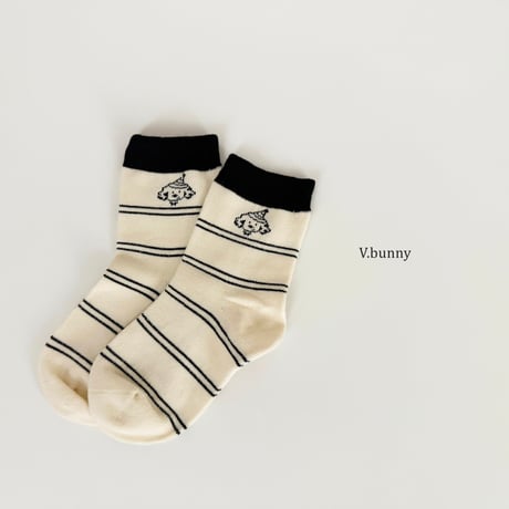 vbunny/46. puffy socks set M(130-150)-XL(180-210)