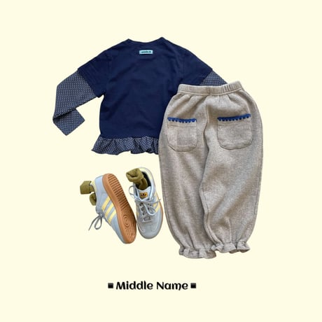middlename/7. rayerd fril T-shirt S-XL