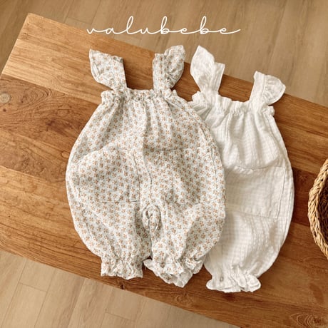 valubebe/94. fril wing overalls suit 6M-18M