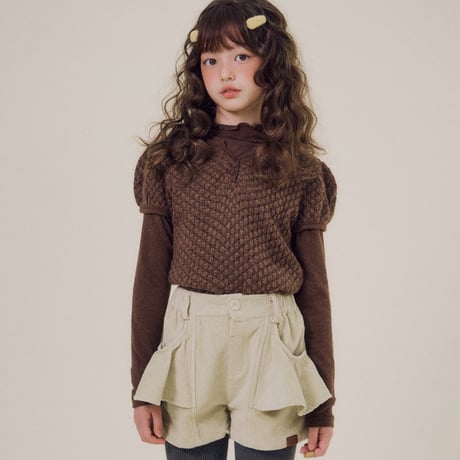 forkchips/33. bunny puff knit M-XL