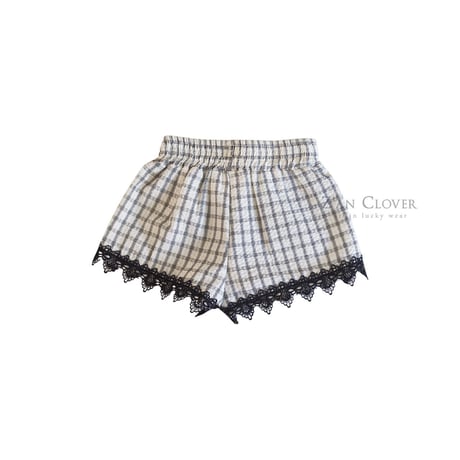 zanclover/118. merry check shorts  3-11