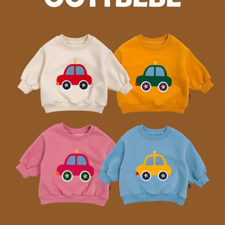 oottbebe/45. kids Vroom man-to-man XS(0-1Y)-XL(4-5Y)