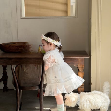 aiai/1. white angel syasya cardigan set one-piece S(6M-2Y)-XL(4-5Y)