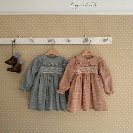 monbebe/24. milla smoke one-piece S(1-2Y)-XL(7-8Y)
