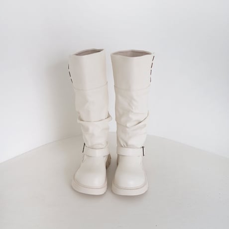 zanclover/61. curf shirring long boots 160-220