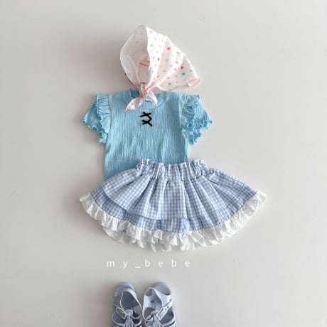 mybebe/19. double fril T-shirt XS-XL