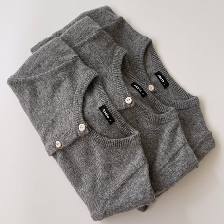 aosta/6. [Knit Cashmere Cardigan] S(1-2Y)-L(3-5Y)