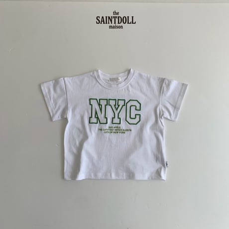 saintdoll/38. NYC embroidery T-shirt S-XL