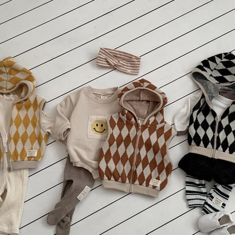 bebeholic/44. dia vest hood S(6-12M)-M(12-18M)