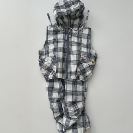 gou/57. checkcheck vest hood JS-JL