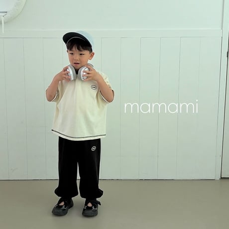 mamami/67. signiture stitch T-shirt XS-XL