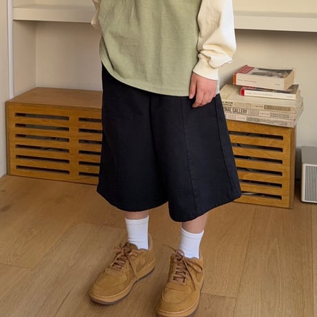 owen/35. pin tuck bermuda pants S-XL