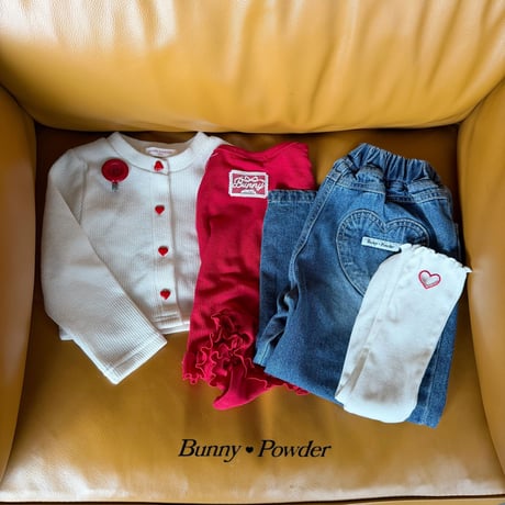 bunnypowder/54. heart button cardigan S-XL