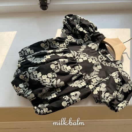 milkbalm/15. rosa embroidery suit XS(-6M)-M(12M-18M)
