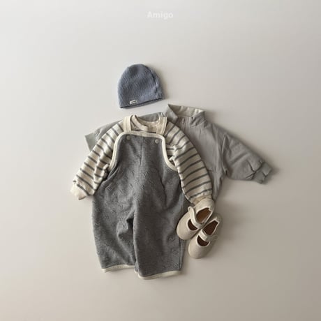 amigo/46. embo dot overalls  XS-XL