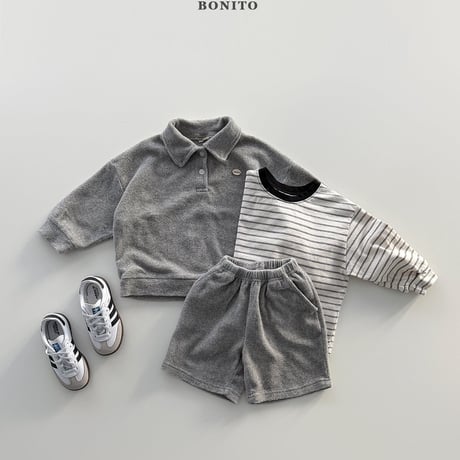 bonito/71. terry set collar T-shirt 12M-XL