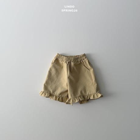 lindo/49. Hem fril half pants XS-XL