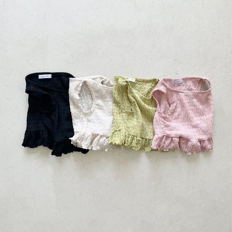 urbanrabbit/104. Crease Frill Sleeveless XS-XL