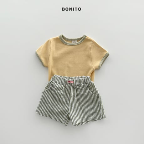 bonito/119. vertical line set half pants 6M-18M