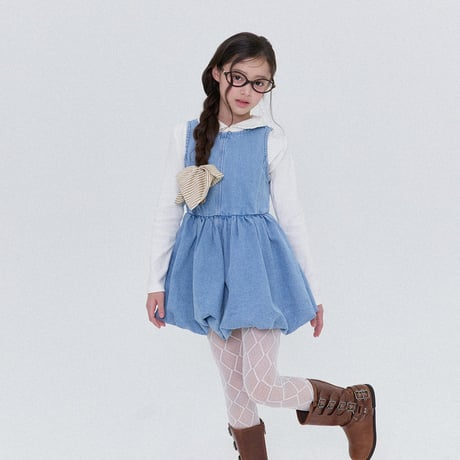 forkchips/76. baby denim one-piece M-XL