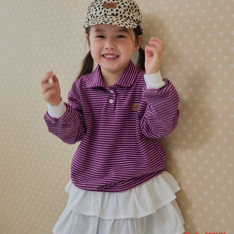 tinyhiker/20. collar stripe T-shirt XS-XL