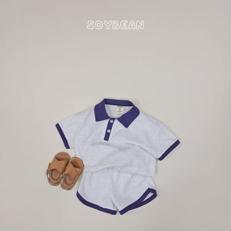 soybean/74. plan ) collar linger updown set XS-XL