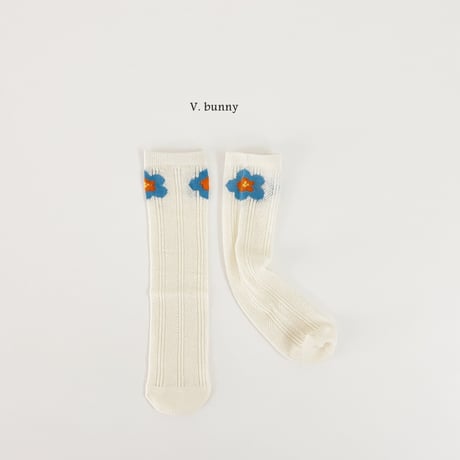 vbunny/26. flower socks set FREE(32CM)