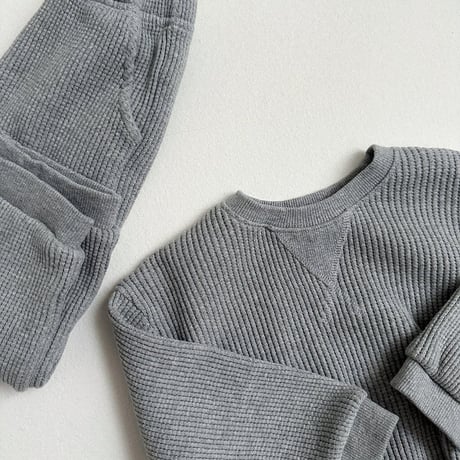 digreen/15. flat waffle pants? S-2XL