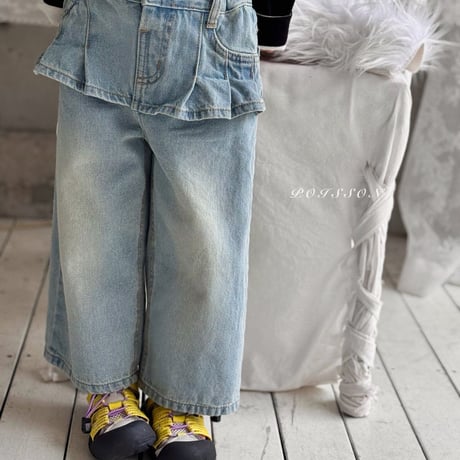 poisson/56. plitch denim skirt S-XL