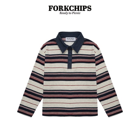 forkchips/32. dandy shirts collar T-shirt JS-JXL