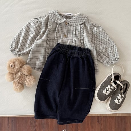 onu/34. peuty fril blouse BABY(12M)-XL(6-7Y)