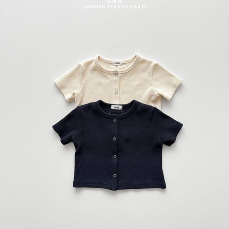 onu/27. waffle half t cardigan XS-XL