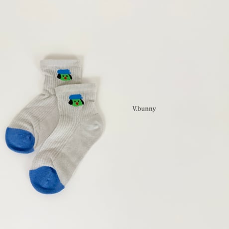 vbunny/89. green dog socks set M(130-150)-XL(180-210)