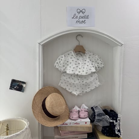 lepetitmot/12. flower waffle sha set XS-XL